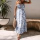 Elegant Print Sleeveless Maxi Dress