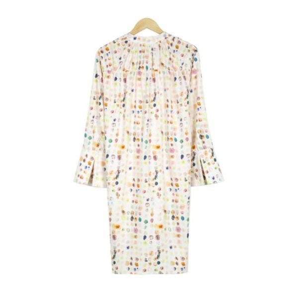 Stylish Print Long Sleeve Mini Dress